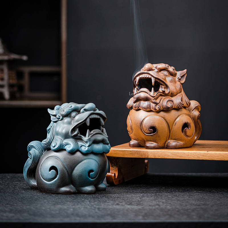 Zen Candle Supplies - เตาเผาเครื่องหอมเซรามิกสร้างสรรค์/เตาเผาเครื่องหอมแบบเซน สำหรับบูชาในวัด ตกแต่งโต๊ะน้ำชาในบ้าน อุปกรณ์ทางศาสนา