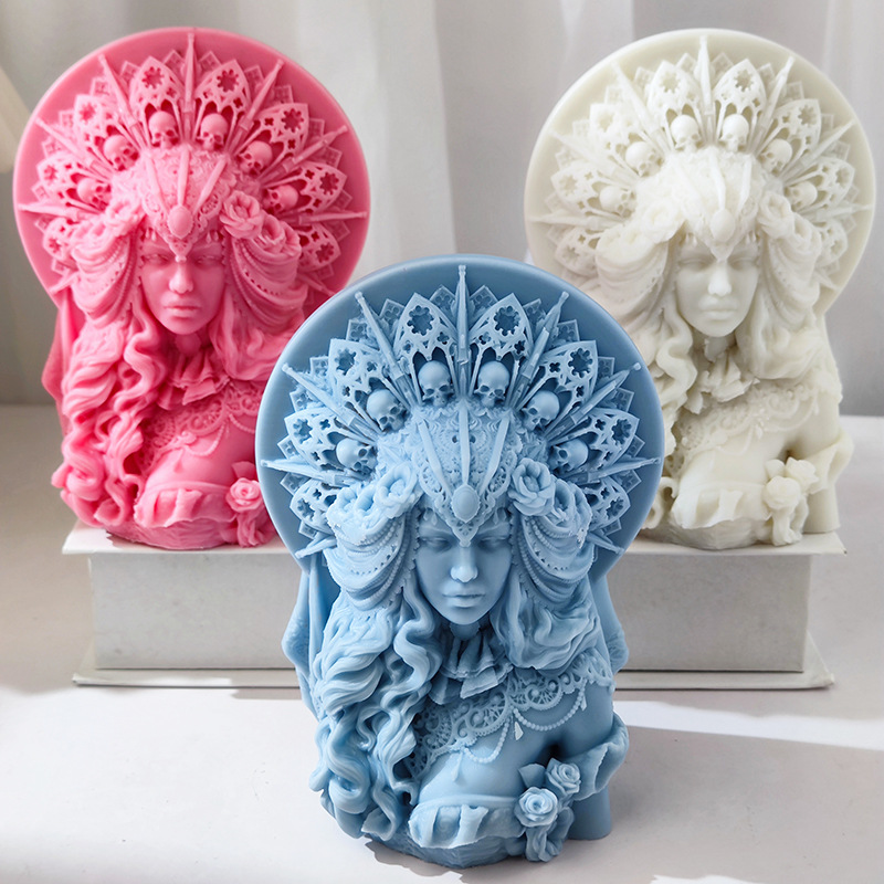 Candle. Queen - DIY ครึ่ง Body Skull HEAD Queen