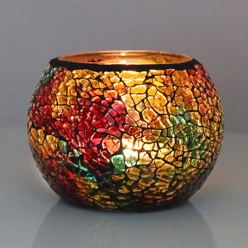 Candle Supplies Glass Jars - Rainbow เทียนเปล่า Jars DIY โฮมเมดเทียนคอนเทนเนอร์แก้วโมเสค Jars