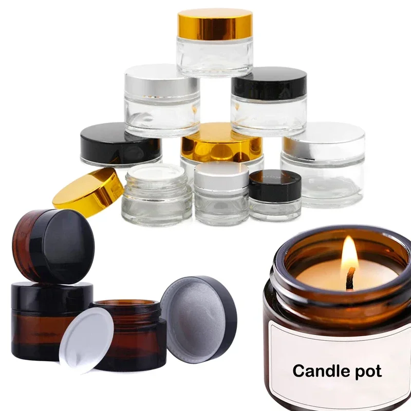 5 ชิ้น 5 กรัม - 100 กรัม Mini  - Candle Supplies Glass Jars บทวิจารณ์และราคา