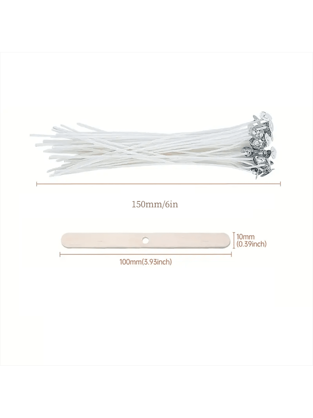 100 ชิ้นผ้าฝ้ายเทียน 15 เซนติเ - Cotton Wick 6 Inch บทวิจารณ์และราคา