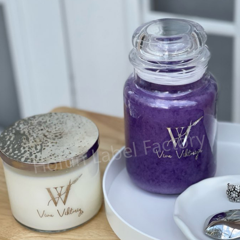 CUSTOM 3D โลหะเงินโลโก้ทองสําห - Candle Supplies Glass Jars บทวิจารณ์และราคา