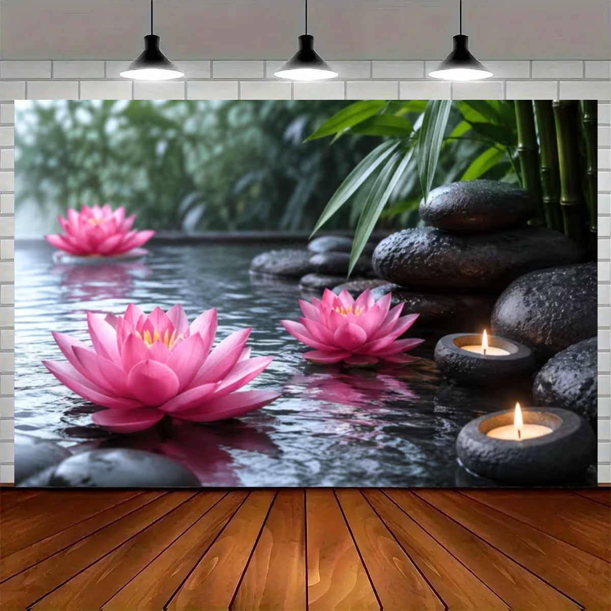 ดอกบัวที่สง่างาม ฉากหลังถ่ายภา - Zen Candle Supplies บทวิจารณ์และราคา