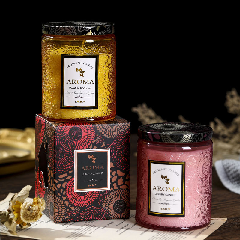 เทียนหอม 1 ชิ้น แก้วลายนูนสร้า - Candle Supplies Glass Jars บทวิจารณ์และราคา