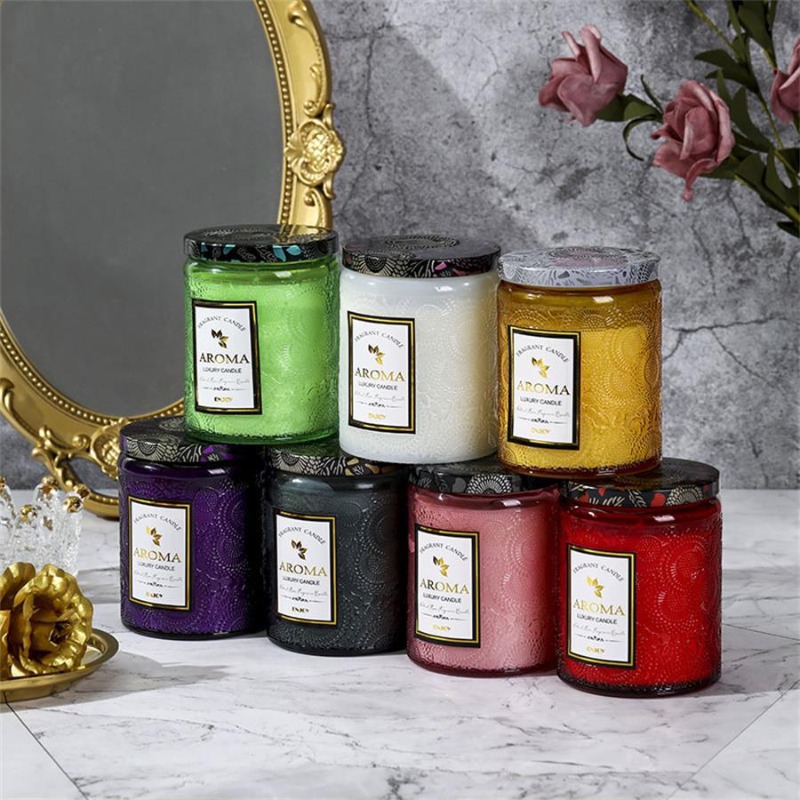 เทียนหอม 1 ชิ้น แก้วลายนูนสร้า - Candle Supplies Glass Jars บทวิจารณ์และราคา