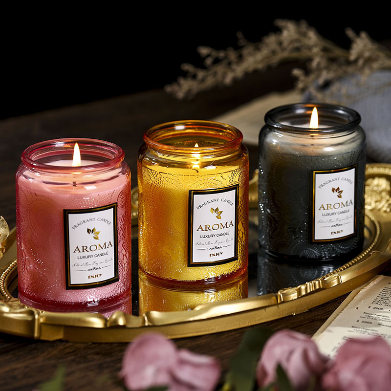 เทียนหอม 1 ชิ้น แก้วลายนูนสร้า - Candle Supplies Glass Jars บทวิจารณ์และราคา