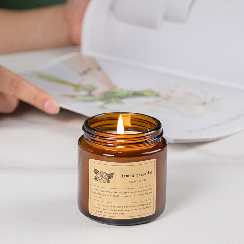 เทียนหอมแก้วสีน้ำตาล ไร้ควัน ก - Candle Supplies Glass Jars บทวิจารณ์และราคา