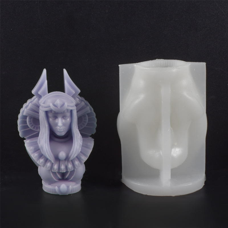 แม่พิมพ์เทียนรูปปั้นราชินีอียิ - Candle. Queen บทวิจารณ์และราคา