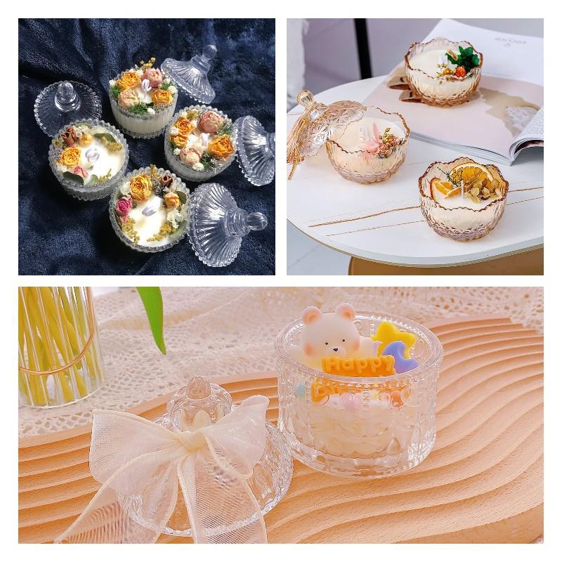 แก้วฝรั่งเศส Aromatic เทียน Di - Candle Supplies Glass Jars บทวิจารณ์และราคา