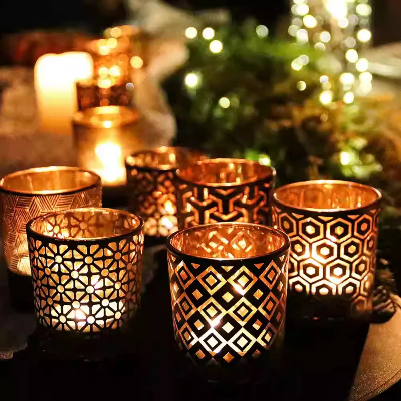 เรขาคณิตแก้วเปล่าคอนเทนเนอร์เท - Candle Supplies Glass Jars บทวิจารณ์และราคา