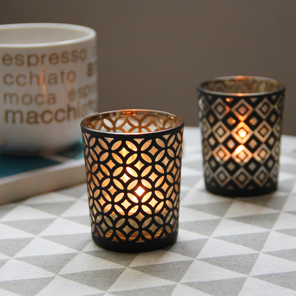 เรขาคณิตแก้วเปล่าคอนเทนเนอร์เท - Candle Supplies Glass Jars บทวิจารณ์และราคา